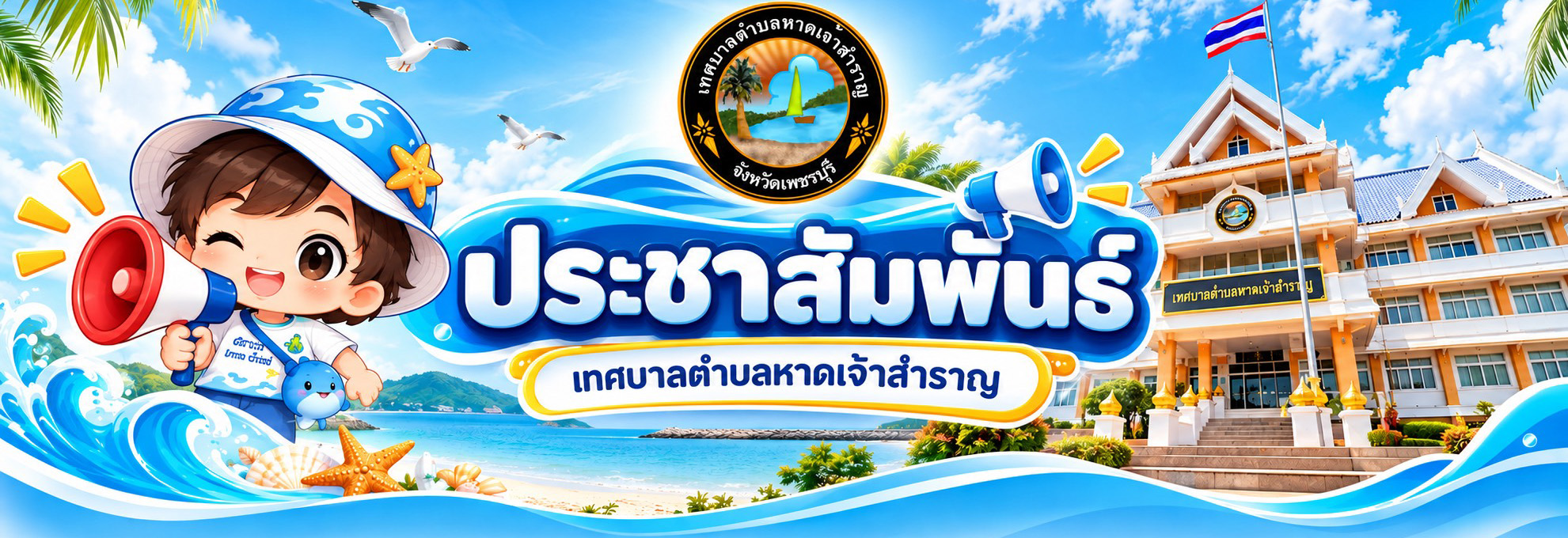 ประชาสัมพันธ์ เทศบาลตำบลหาดเจ้าสำราญ